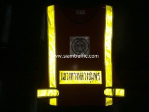 High visibility reflective safety vest Chumphon Highway District