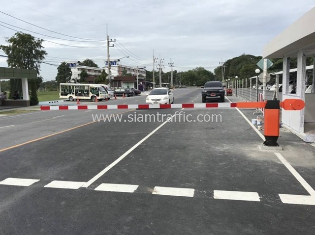 Manual barrier at Kasetsart University Kamphaeng Saen Campus