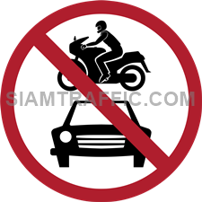 Regulatory Sign: “Closed to Motorized Vehicles” All motorized vehicles are prohibited to enter the signage area.