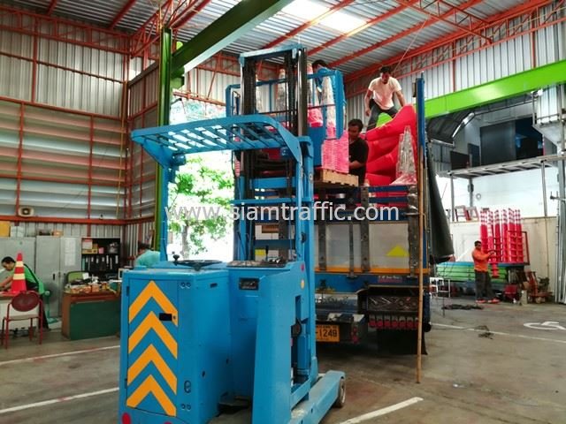 Traffic Cones And Water Barrier Narathiwat Rural Roads Office