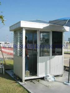 Installation work of the guard house at Toyota Bangbo