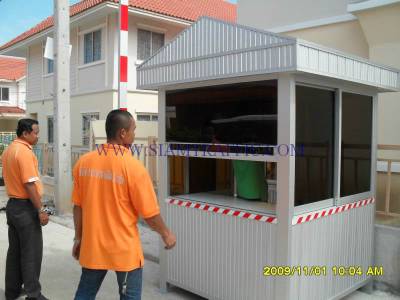 Installation work of guard house at Preuksa Real Estate