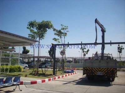 Height limiting bar made by I-Beam structural steel at Toyota