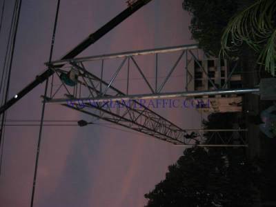 Tourism spots recommendation sign and overhead of the Trang province, Tourism Authority of Thailand