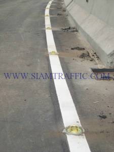 Installation of reflective glass road stud