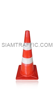 Traffic Cone 70 cm. attached with reflective Sticker.