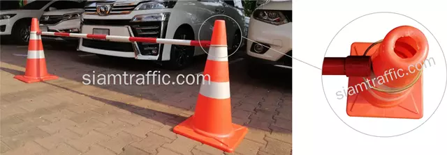 Non-Retractable Traffic Cone Bar