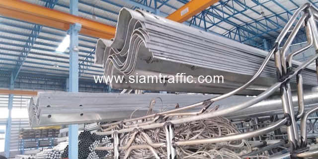 Guardrail Road Crash Barrier Suphan Buri Province