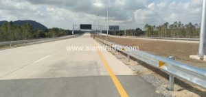 Guardrails at Motorway Route 7 From Pattaya to Map Ta Phut