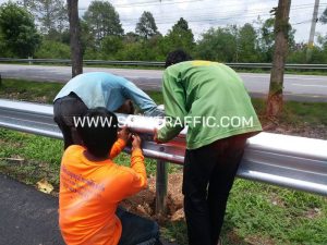 การ์ดเรล ทางหลวงหมายเลข 340 ตอนโรงพยาบาลสรรคบุรี-ชัยนาท