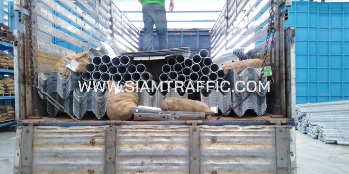 Guard rail สติกเกอร์สะท้อนแสง ปลายทางอำเภอเมือง จังหวัดเชียงราย