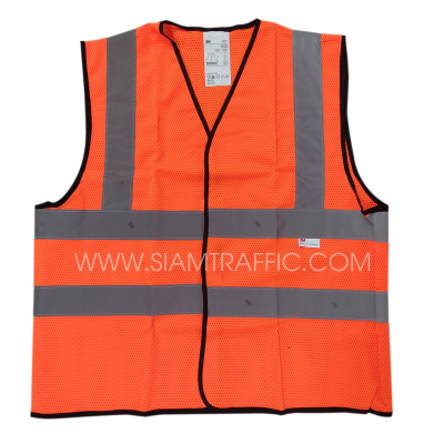 3M  red orange safety vest - front