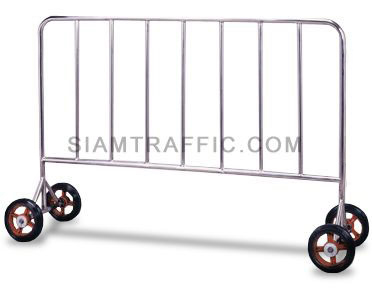 Traffic Barrier : Type B Barrier (Stainless Steel) 1, 1.5 and 2 meter length x 110 cm. height x 50 cm. width