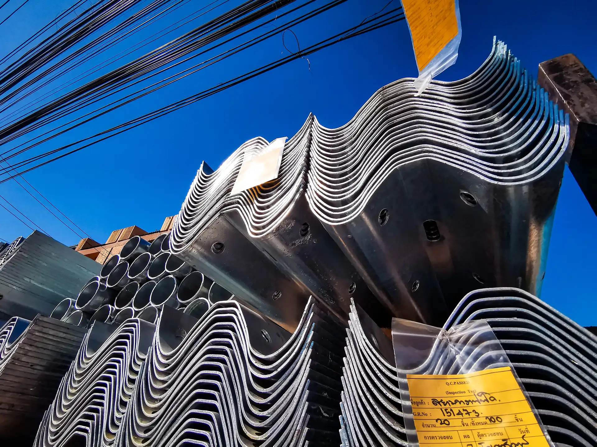 แผ่นการ์ดเรล ตามมาตรฐานกรมทางหลวง และกรมทางหลวงชนบท